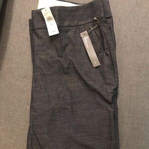 Loft Julia Pencil sz 14, textured gray ankle pant